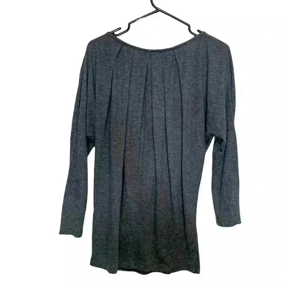 ASOS Drop Shoulder, Ling Sleeve, Gray, Soft, 4 way stretch Tunic  Style Top Sz 4 - Picture 3 of 6